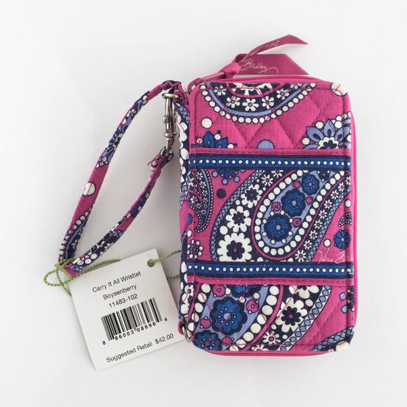 Vera Bradley Wristlet Wallet Boysenberry - Picture 2 of 10